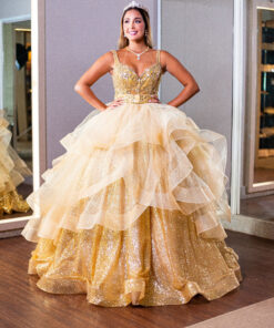 Vestido de Debutante Bela e a Fera