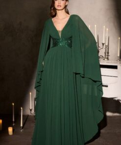 Vestido Capa Assimétrica e brilho - Dreams